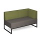 Nera Modular Soft Seating Double Bench with Back